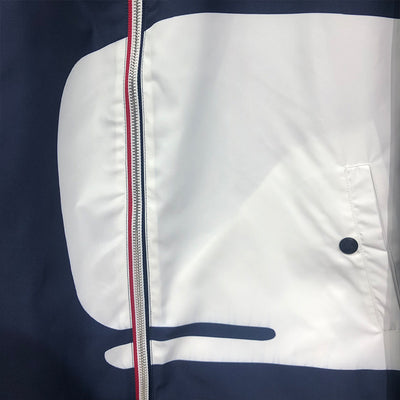 Chaqueta de Cuello Alto con Cierre y Estampado de Ballena - Image 4