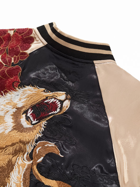 Chaqueta Béisbol Bordada con Zorro de Nueve Colas y Rey León - Image 13