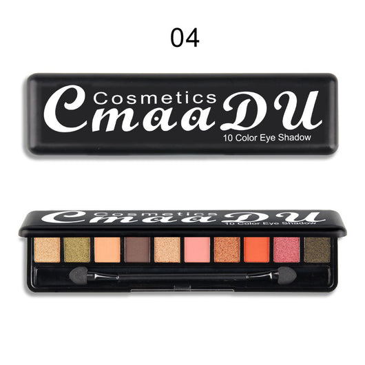 Paleta de Sombras Mate Perladas 10 Colores - Acabado Profesional - Image 9