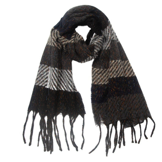 Bufanda Unisex a Rayas con Borlas - Cuello Cálido Europeo y Americano - Image 8