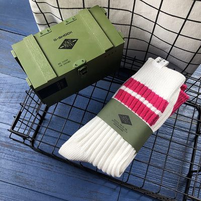 Calcetines de Lana Rayados Medianos Multiusos para Hombre - Image 12