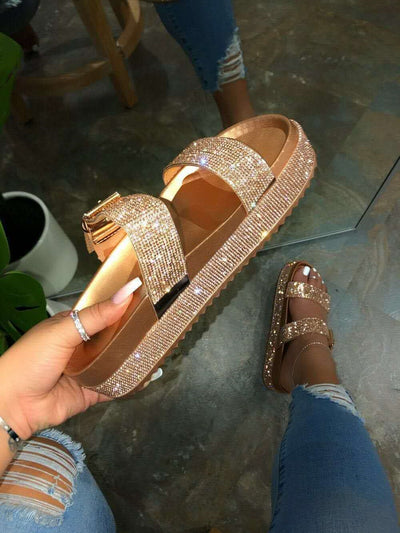 Sandalias de Moda con Cristales Brillantes - Image 9