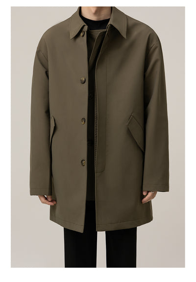 Abrigo Holgado Largo Tipo Duster para Hombre - Image 19