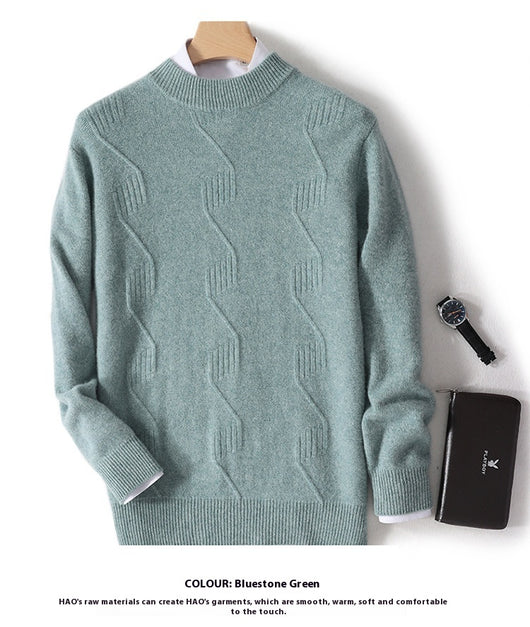 Suéter Grueso de Cuello Alto para Hombre - Abrigo Cálido de Invierno - Image 27