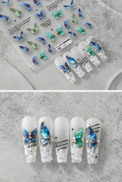 Pegatinas de Uñas 3D Transparentes con Tecnología Adhesiva Avanzada - Image 8