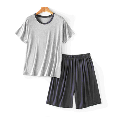 Traje Casual de Verano Modal para Hombre - Cuello Redondo Manga Corta - Image 7