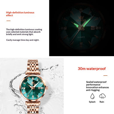 Reloj de Cuarzo para Mujer Diseño Geométrico Rombo - Image 2