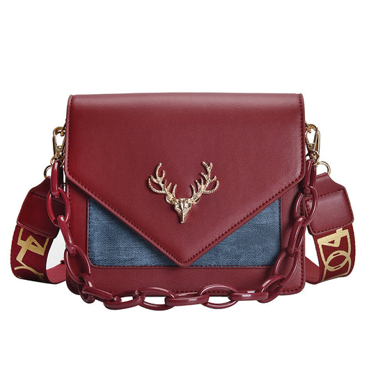 Bolsa Mensajera Estilo Venado con Detalle en Hombro - Image 4