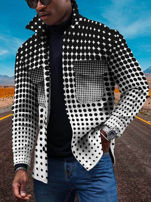 Cardigan Estampado Digital con Botones 3D y Degradado de Colores - Image 2