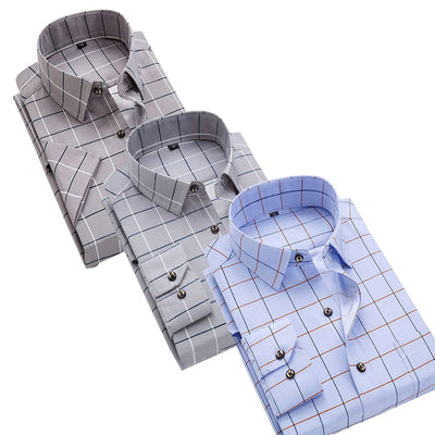 Camisa Casual Slim Fit a Rayas de Manga Larga para Hombre - Image 10