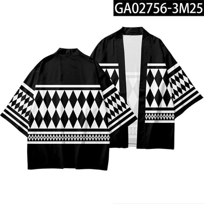 Cardigan Holgado con Estampado Geométrico Rombo - Image 6