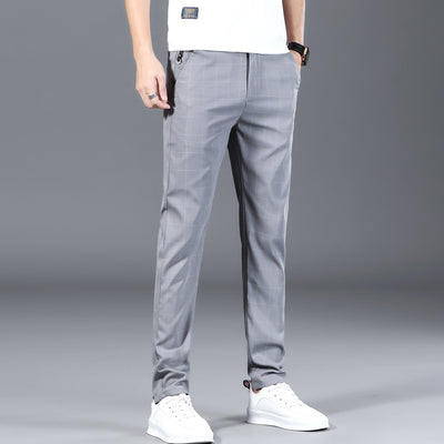 Pantalones de Vestir Cuadros Negros para Hombre - Image 6