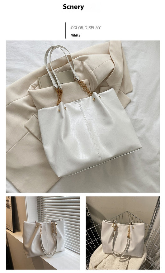 Bolsa Tote de Gran Capacidad con Cadena de Hombro - Diseño Suave Premium - Image 16