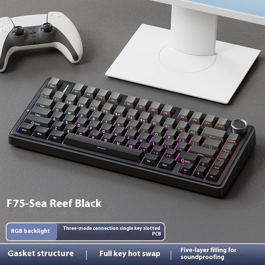 Teclado Inalámbrico Mecánico Hot Plug Trimodal Bluetooth - Image 10
