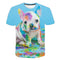 Playera Infantil Estampado Cachorro Adorable Cuello Redondo