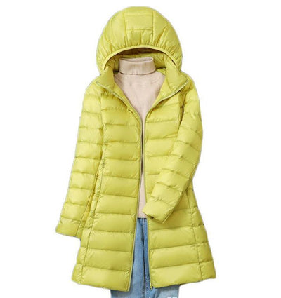 Chaqueta Acolchada Mujer Corta con Capucha Desmontable - Image 10