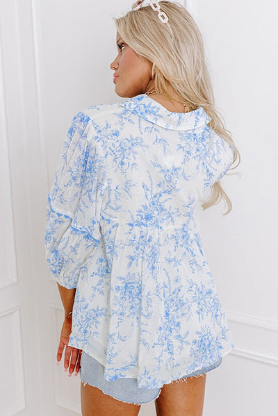 Blusa Estampada Floral en Chifón para Mujer - Image 12