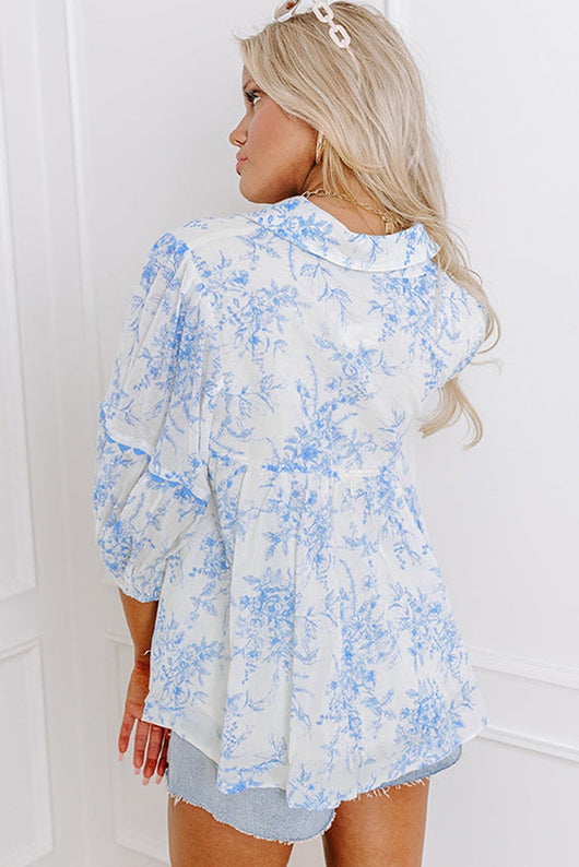Blusa Estampada Floral en Chifón para Mujer - Image 12