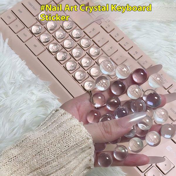 Pegatinas para Teclado de Cristal Brillante DIY