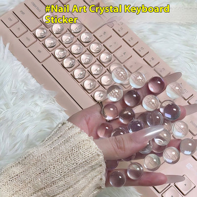 Pegatinas para Teclado de Cristal Brillante DIY
