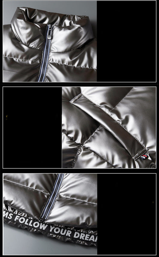 Chaleco Acolchado Brillante para Hombre - Image 14