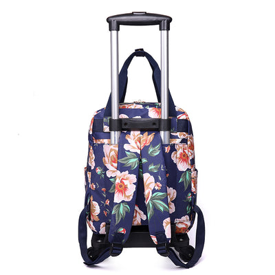 Mochila Trolley Plegable Impresa 2 en 1 con Asa Desprendible - Image 7