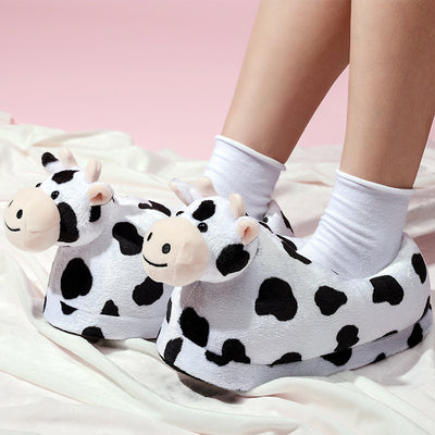Pantuflas de Peluche Vaca Adorable - Cálidas y Acogedoras - Image 8