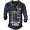 Playera Casual Manga Larga Cuello Redondo con Estampado para Hombre