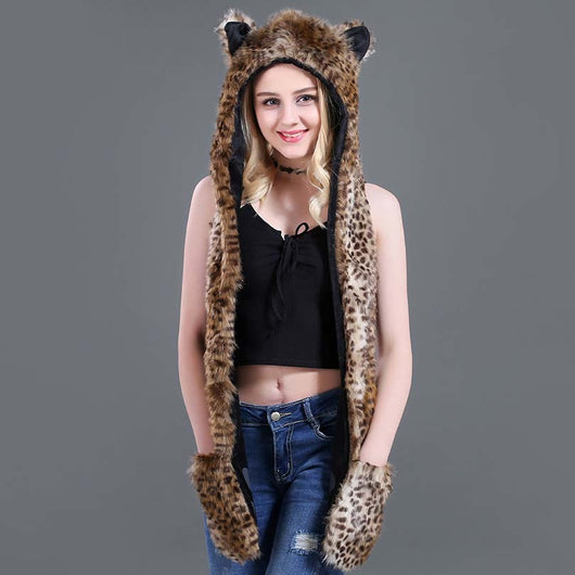 Conjunto Infantil 3 en 1: Gorro, Bufanda y Guantes con Diseño Animal de Peluche - Image 3