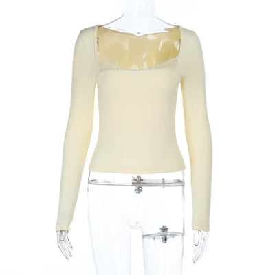 Blusa de Encaje Elegante con Mangas Largas para Mujer - Image 6