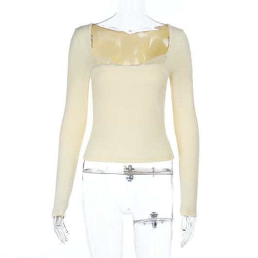 Blusa de Encaje Elegante con Mangas Largas para Mujer - Image 6