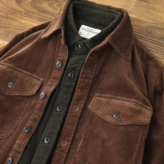 Abrigo Retro Holgado para Hombre - Estilo Urbano Moderno