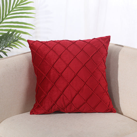 Funda de Almohada Cuadrille Terciopelo Suave para Sofá y Cama - Image 44