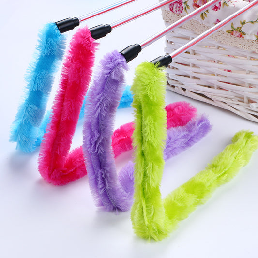 Juguete Interactivo para Gatos - Cañita Plush Tentadora