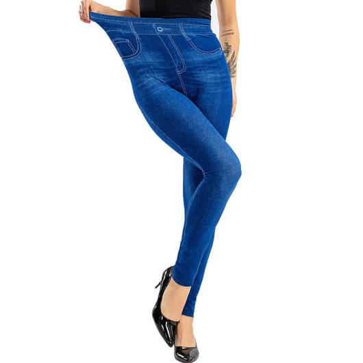 Leggins sin Costuras Estilo Denim con Efecto Levantador - Image 3