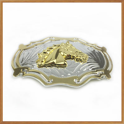 Cinturón Vaquero con Hebilla de Caballo Tallada - Estilo Western Locomotora - Image 10