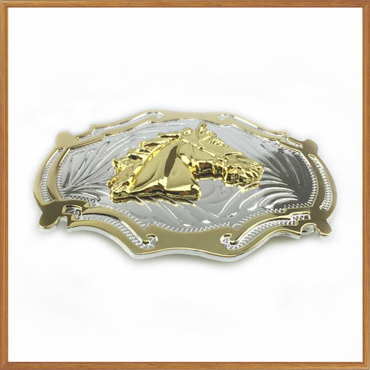 Cinturón Vaquero con Hebilla de Caballo Tallada - Estilo Western Locomotora - Image 10