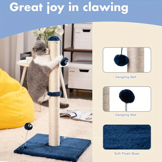 Rascador Vertical de Sisal para Gatos - Torre para Trepar - Image 10