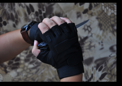 Guantes Tácticos Half Finger Black Hawk Hanyu - Protección Profesional - Image 3