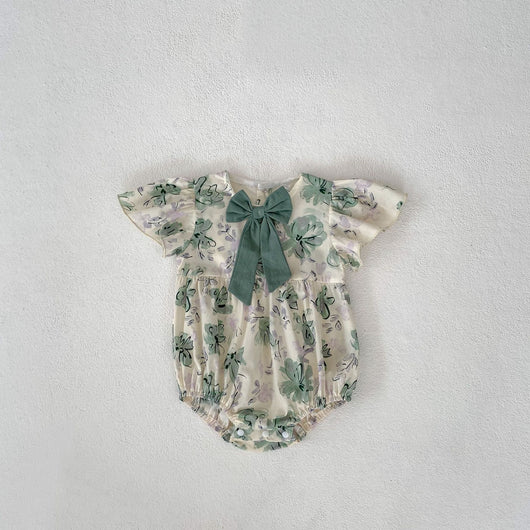 Mono Estampado con Lazo para Bebé Niña - Diseño Triangular - Image 6