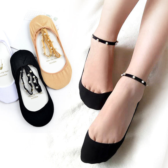 Calcetines Invisibles de Algodón Pearl para Mujer