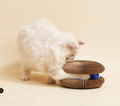Rascador Ondulado para Gatos - Juguete Desestresante con Cartón Corrugado - Image 17