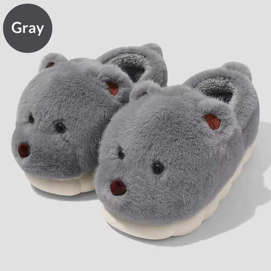 Pantuflas Cálidas de Felpa con Suela Antideslizante y Acolchonado Grueso - Image 9