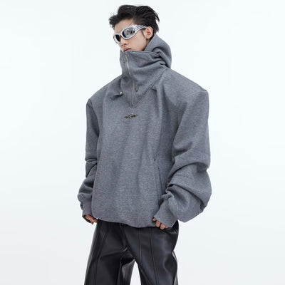 Sudadera Hoodie con Cuello Doble Acolchado - Image 2