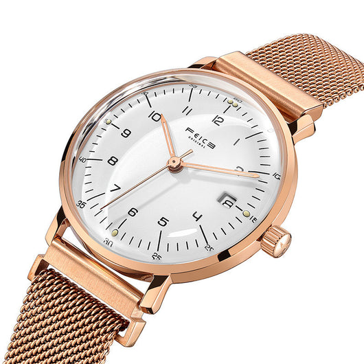Reloj Ultradelgado Impermeable para Mujer con Movimiento Japonés y Calendario - Image 11