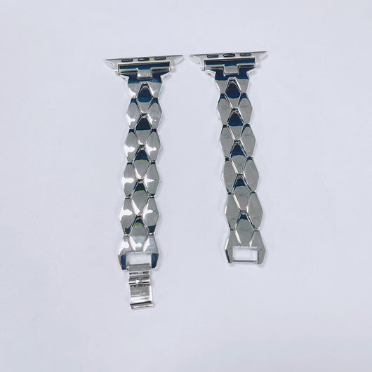 Correa Metálica de Acero Inoxidable con Eslabones de Diamante - Image 19