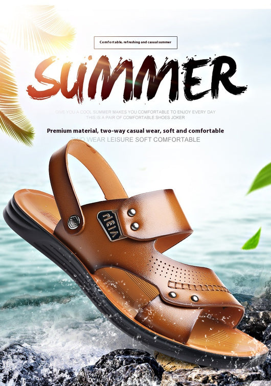 Pantuflas Hombre de Cuero Genuino Antideslizantes y Transpirables - Image 19