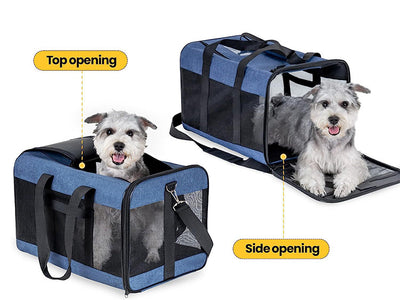 Transportín Portátil Plegable para Perros y Gatos - Bolsa de Viaje Respirable - Image 18