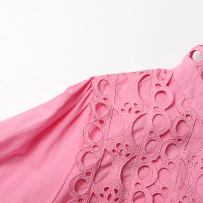 Conjunto de Dos Piezas: Blusa Manga Larga con Cuello de Encaje y Falda Cintura Alta - Image 25