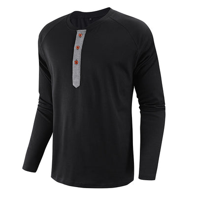 Camiseta Henley Grande para Hombre - Comodidad y Estilo - Image 6